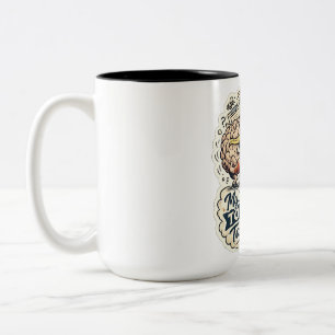 Caneca De Café Em Dois Tons Camiseta Engraçada Meu Cérebro Tem Muitas Abas Abe