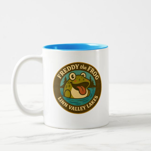 Caneca De Café Em Dois Tons Camiseta Linn Valley Lakes (Esquerda)