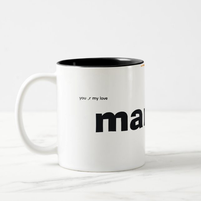 Caneca De Café Em Dois Tons camiseta masculina (Esquerda)