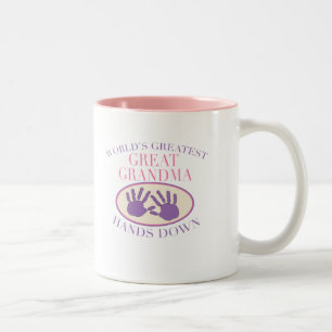 Caneca De Café Em Dois Tons Camiseta Melhor Bisavó Sem Dúvida