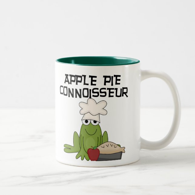 Caneca De Café Em Dois Tons Camisetas e presentes da Apple Pie Connoisseur (Direita)