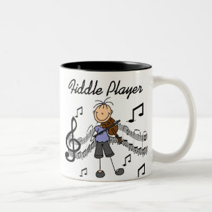 Caneca De Café Em Dois Tons Camisetas e Presentes da Garota Toca Rabeca de Bon