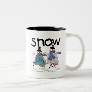 Caneca De Café Em Dois Tons Camisetas e presentes de cavalheiros de neve