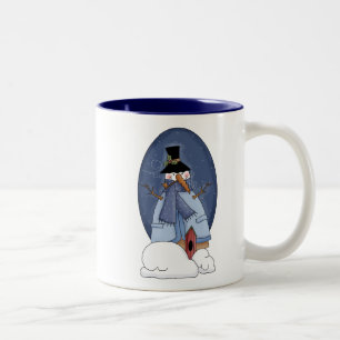 Caneca De Café Em Dois Tons Camisetas e presentes de neve