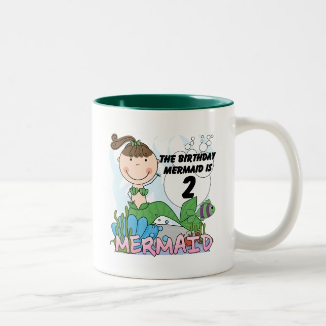 Caneca De Café Em Dois Tons Camisetas e presentes de segundo aniversário de se (Direita)