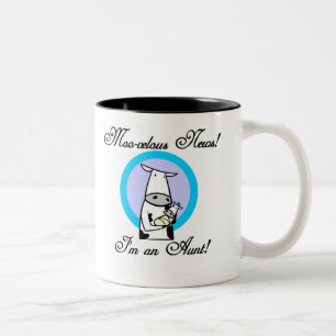 Caneca De Café Em Dois Tons Camisetas e presentes de tia nova e veloz