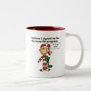 Caneca De Café Em Dois Tons Camisetas e presentes do Programa de Manutenção de