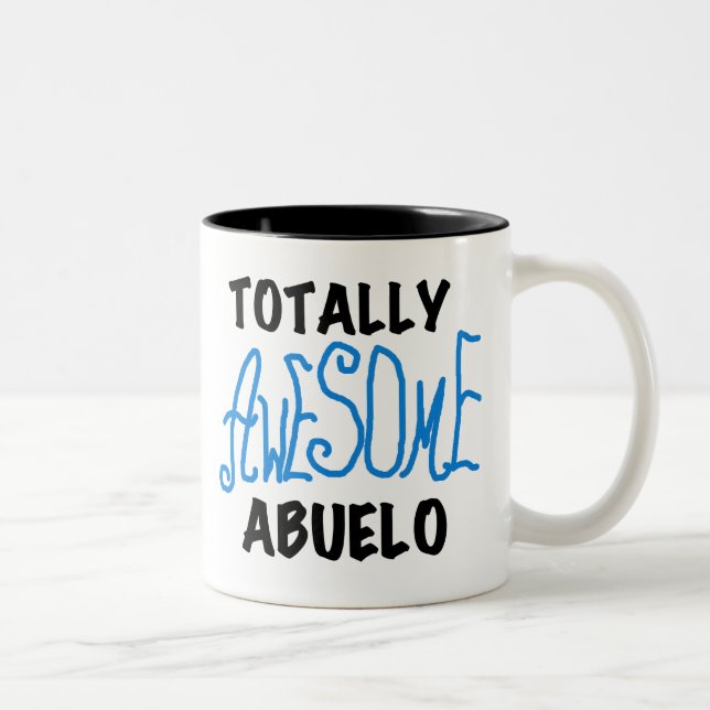 Caneca De Café Em Dois Tons Camisetas e presentes incríveis do Abuelo (Direita)