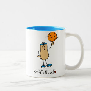 Caneca De Café Em Dois Tons Camisetas e Presentes para Fã de Basquete
