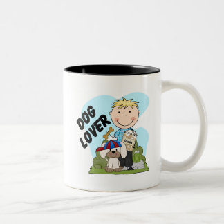 Caneca De Café Em Dois Tons Camisetas e presentes para garotinhos loiros do cã