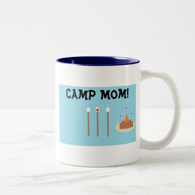 Caneca De Café Em Dois Tons Camp Mãe! (Direita)