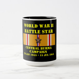 Caneca De Café Em Dois Tons Campanha da Birmânia Central