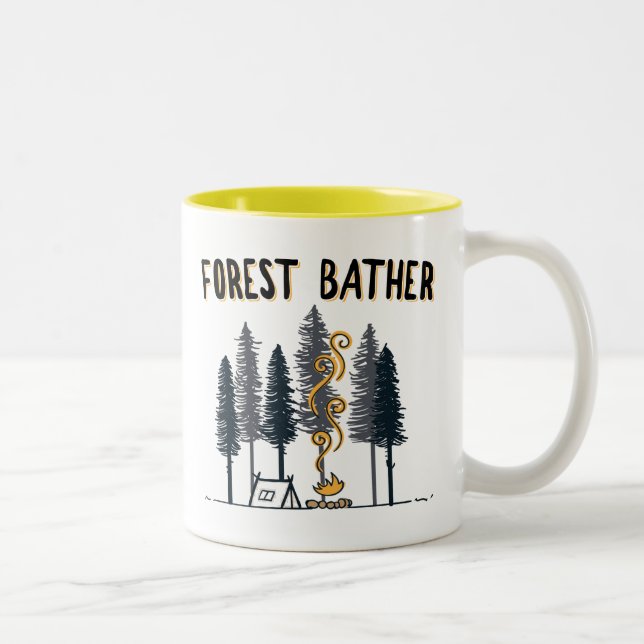 Caneca De Café Em Dois Tons Campanha do Couro da Floresta (Direita)