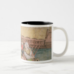 Caneca De Café Em Dois Tons Campanha do imperador Charles V contra