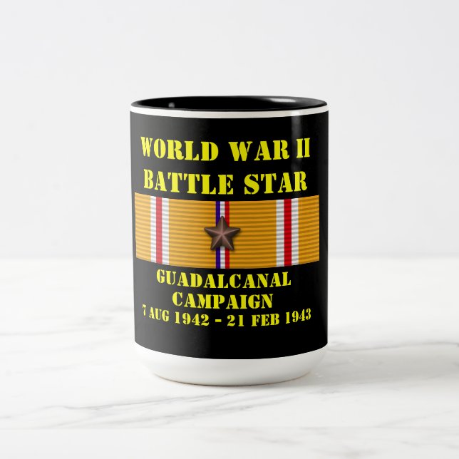 Caneca De Café Em Dois Tons Campanha Guadalcanal (Centro)