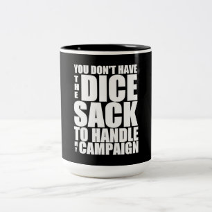 Caneca De Café Em Dois Tons campanha mestra do Dungeon