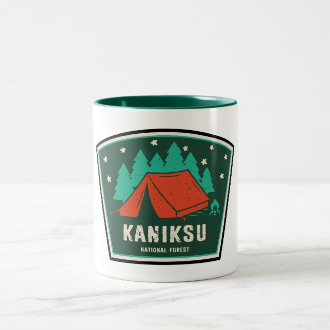 Caneca De Café Em Dois Tons Campanha Nacional de Idaho Kaniksu (Centro)