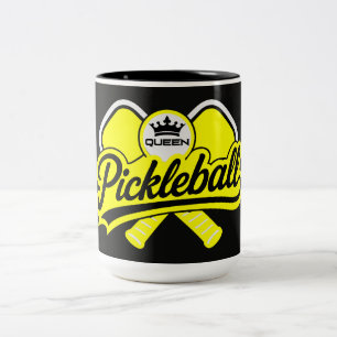Caneca De Café Em Dois Tons Campeã Rainha de Pickleball