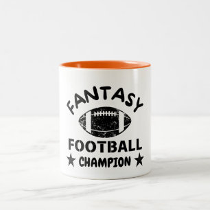 Caneca De Café Em Dois Tons Campeão da Fantasia Vencedor de 2024