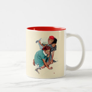 Caneca De Café Em Dois Tons Campeão de mármore
