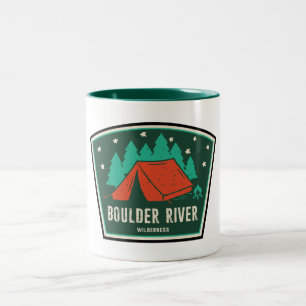 Caneca De Café Em Dois Tons Campo de Boulder River Wilderness