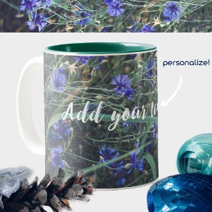 Caneca De Café Em Dois Tons Campo de Cornflower