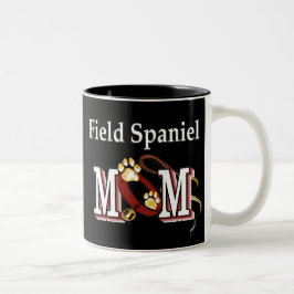 Caneca De Café Em Dois Tons Campo Spaniel Mãe Mug