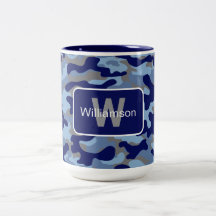 Camuflagem Azul Com Personalização