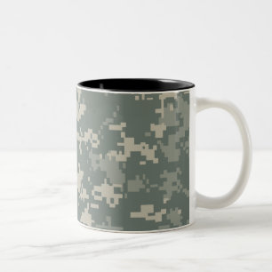 Caneca De Café Em Dois Tons Camuflagem da ACU do exército