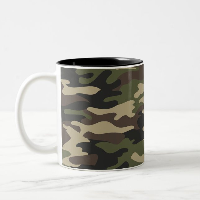 Caneca De Café Em Dois Tons Camuflagem do Exército (Esquerda)