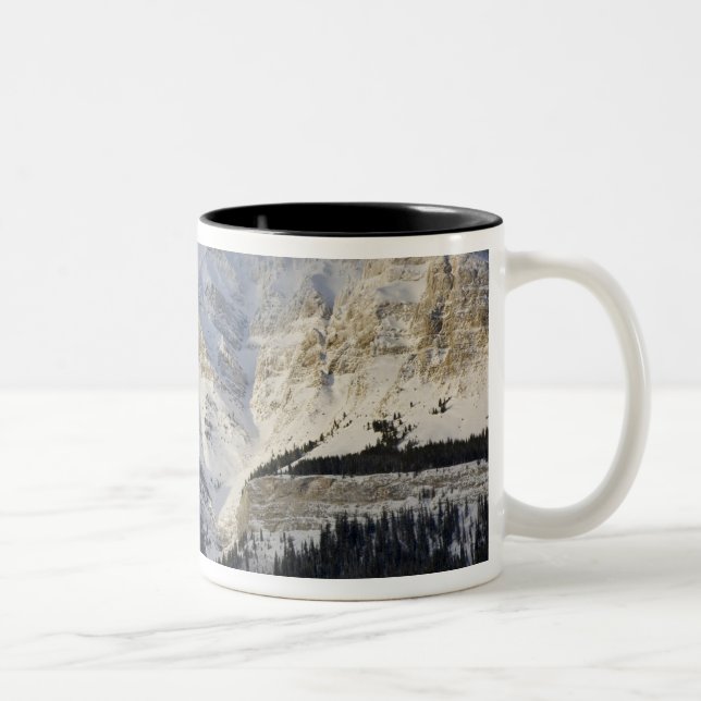 Caneca De Café Em Dois Tons Canadá, Alberta, Parque Nacional Banff. Vista de (Direita)