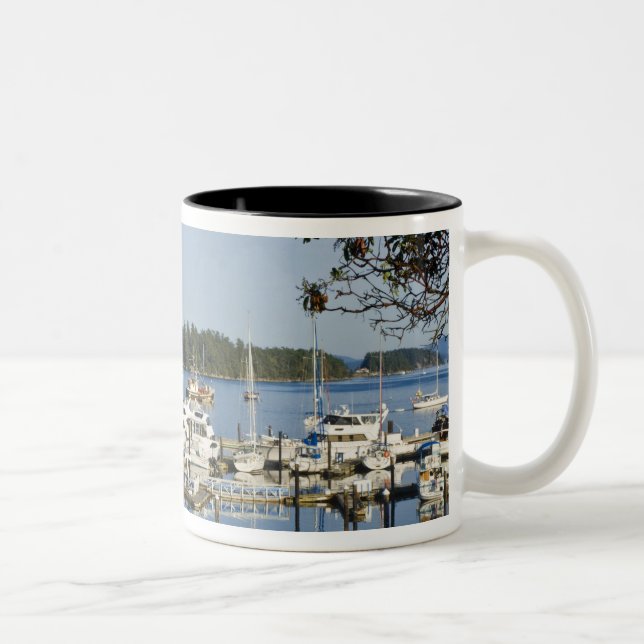 Caneca De Café Em Dois Tons Canadá, BC, Ilhas do Golfo, Ilha Salt Spring, (Direita)