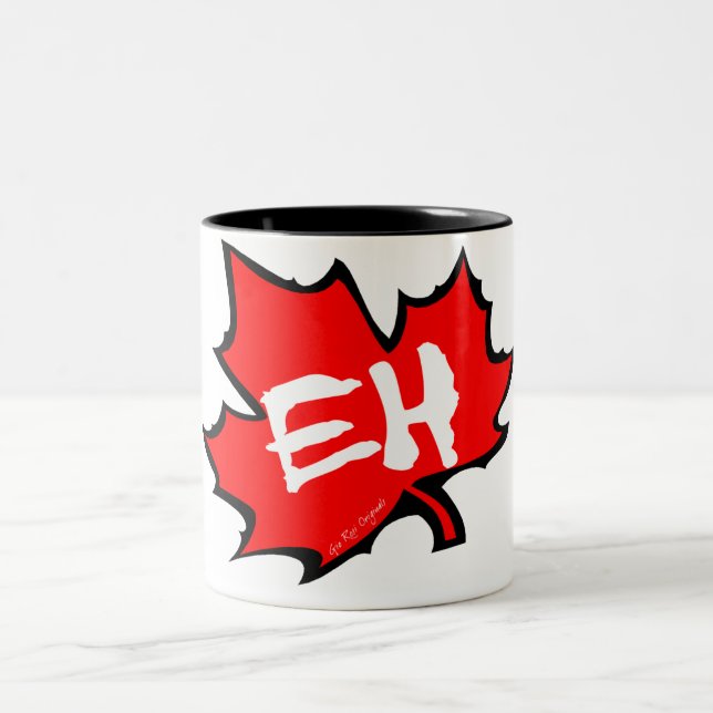 Caneca De Café Em Dois Tons Canadá Eh (Centro)
