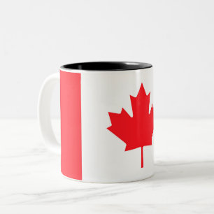 Caneca De Café Em Dois Tons Canada Flag Custom Mug - Flag of canada