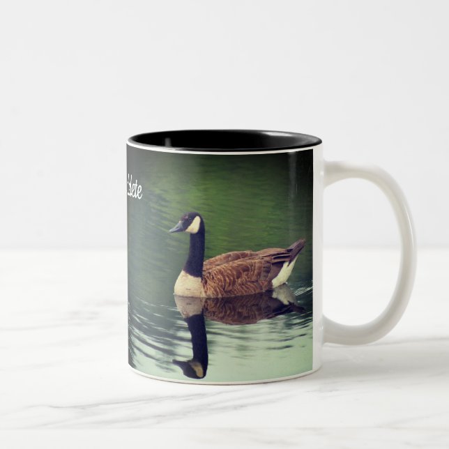Caneca De Café Em Dois Tons Canadá Goose Nature Personalizado (Direita)