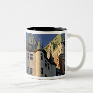 Caneca De Café Em Dois Tons Canadá, Quebec, Cidade de Quebec. Fairmont Chateau