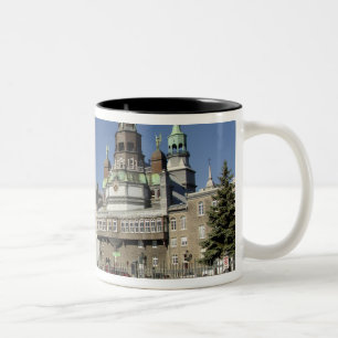 Caneca De Café Em Dois Tons Canadá, Quebec, Montreal. Velho Montreal