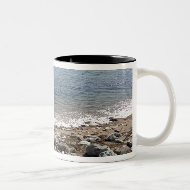 Caneca De Café Em Dois Tons Canadá, Quebec. Trem da VIA Rail Canada O (Direita)
