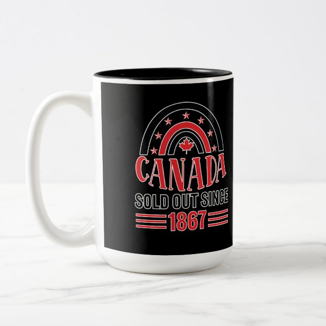 Caneca De Café Em Dois Tons Canadá Vendido Desde 1867 (Esquerda)