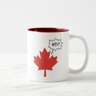 Caneca De Café Em Dois Tons Canadense engraçado