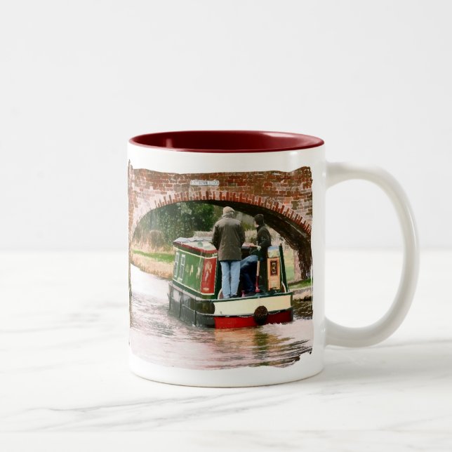 CANECA DE CAFÉ EM DOIS TONS CANAL BOATS UK (Direita)