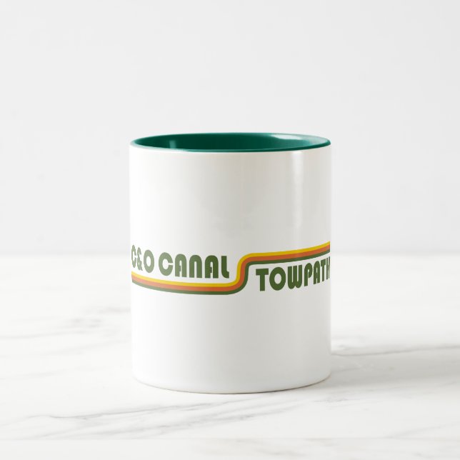Caneca De Café Em Dois Tons Canal Towpath C&O (Centro)