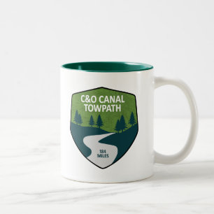 Caneca De Café Em Dois Tons Canal Towpath C&O