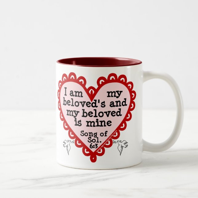 Caneca De Café Em Dois Tons Canção do 6:3 de Solomon (Direita)