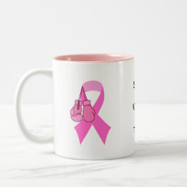 Caneca De Café Em Dois Tons Cancer De Mama, Caneca De Dois Tons