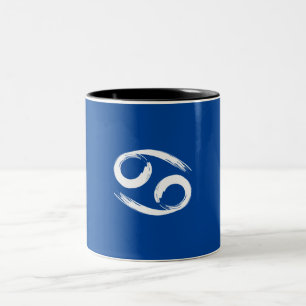 Caneca De Café Em Dois Tons CÂNCER Signo do Zodíaco Junho Julho Astronomia de 