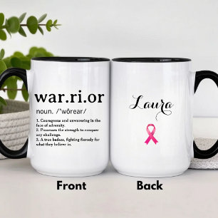 Caneca De Café Em Dois Tons Cancer Warrior Definition Mug