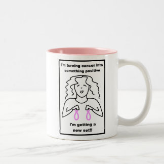 Caneca De Café Em Dois Tons Cancro da mama - eu estou obtendo um grupo novo!!