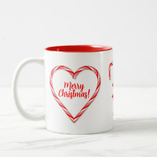 Caneca De Café Em Dois Tons Candy Cane