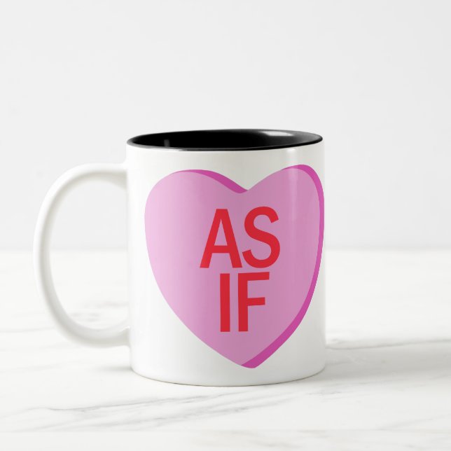 Caneca De Café Em Dois Tons Candy Heart - AS IF (Esquerda)